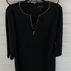 Jessica Simpson Bell Sleeve Black Dress